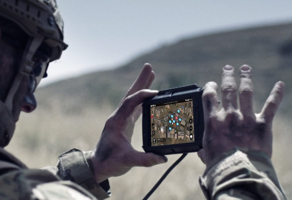 SmarTrack in the hands of a soldier