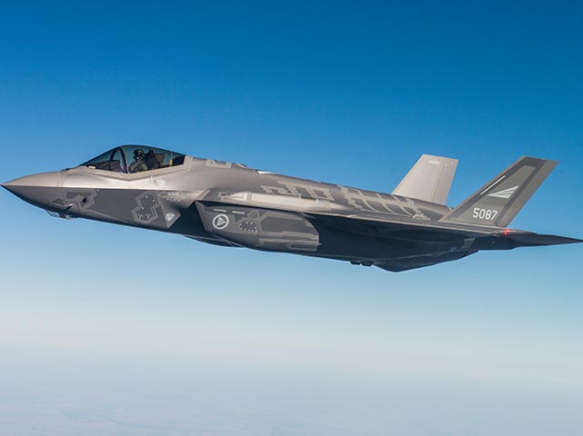 F-35 in the sky