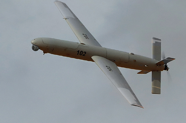 Elbit Systems SkyStriker in the sky