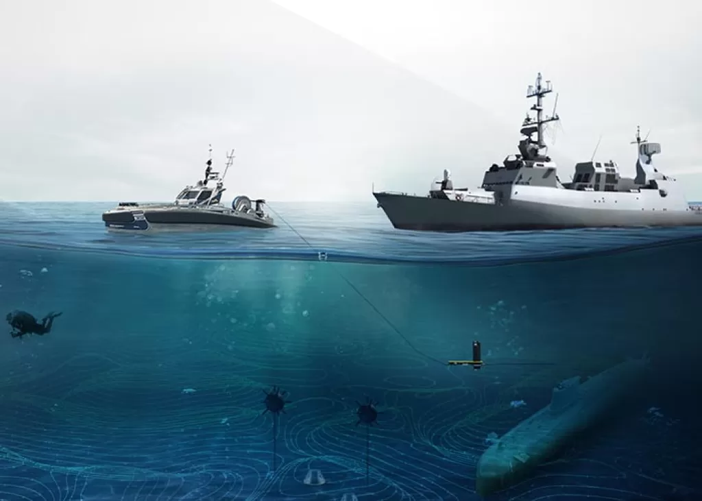 underwater warfare illustration